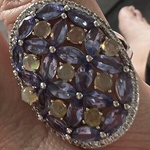 Elegant Multicolor Gemstone Ring